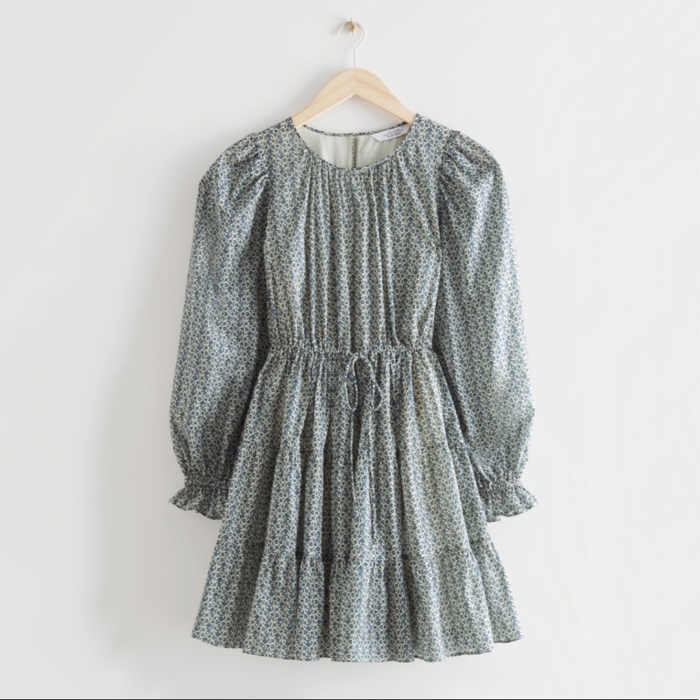 & Other Stories - Voluminous puff sleeve floral dress